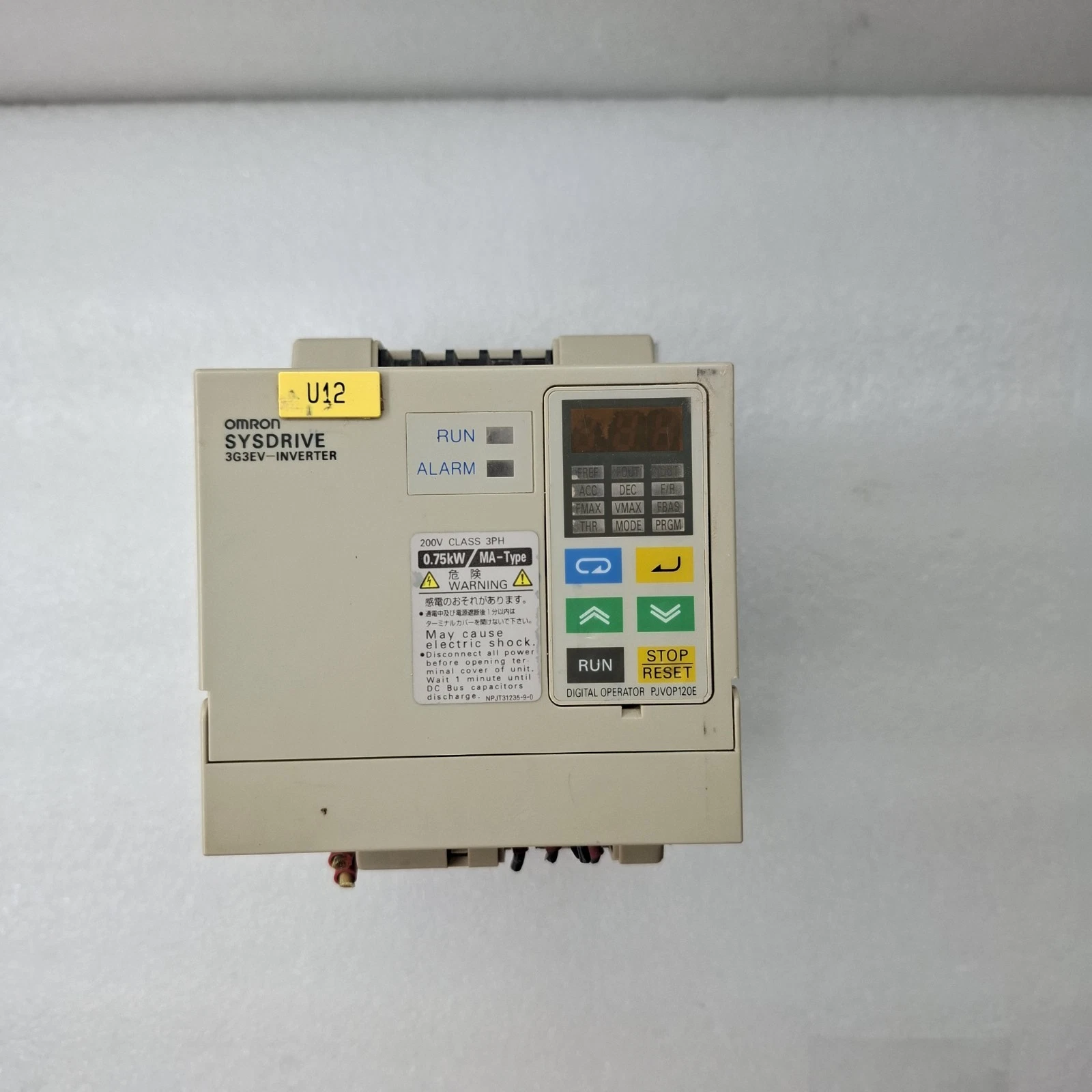 OMRON SYSDRIVE 3G3EV-INVERTER 3G3EV-A2007MA-CUE AC3PH 200-230V 50/60Hz 5.5A